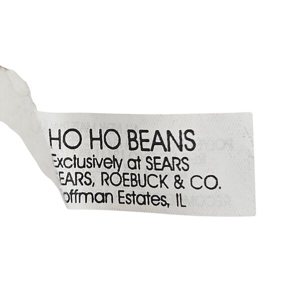 Santa Snowman Plush Duo Sears Roebuck Ho Ho Beans Collection Christmas Toy - Picture 6 of 10